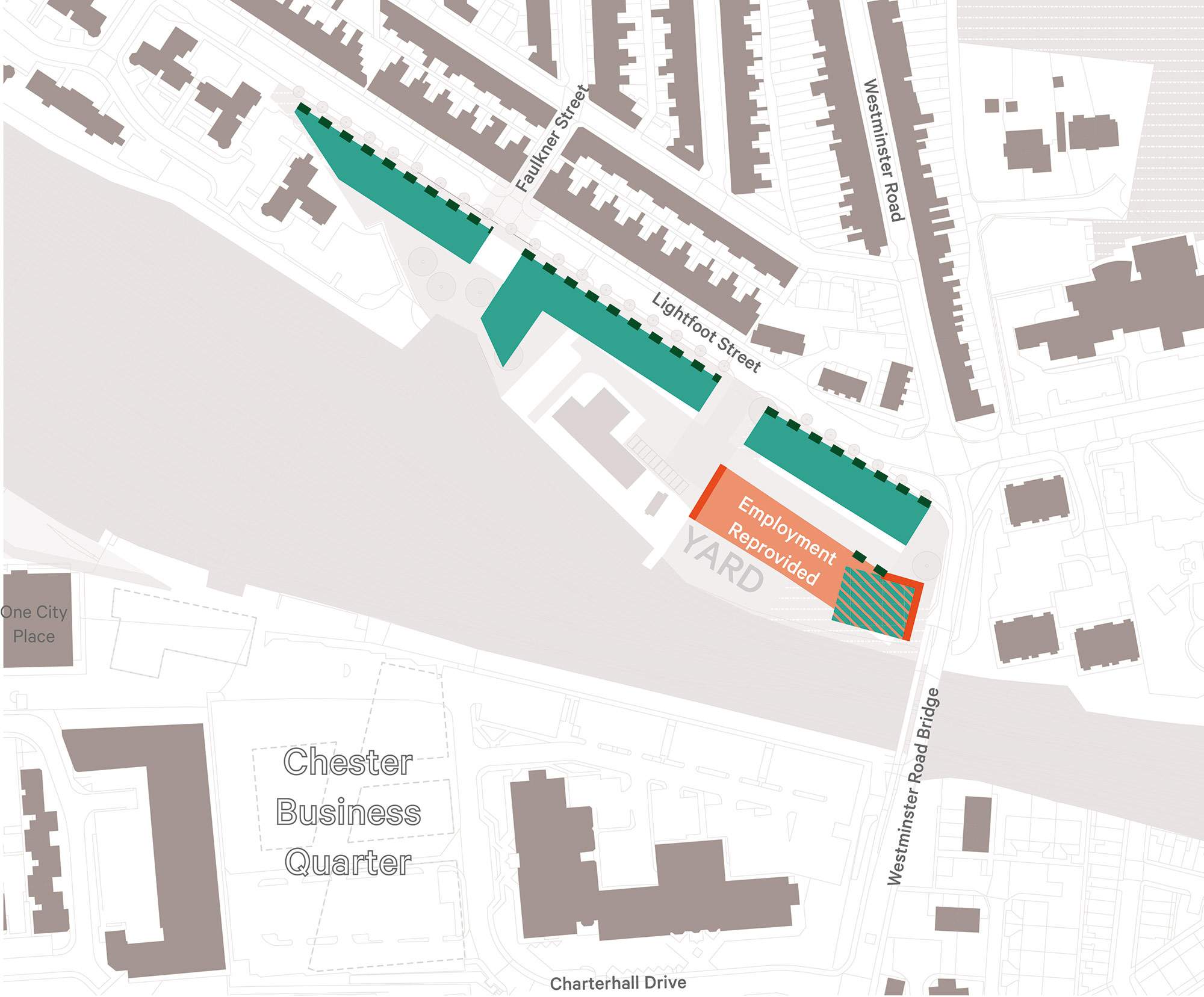 Lightfoot Street East indicative plan showing potential development and access routes for consultation
