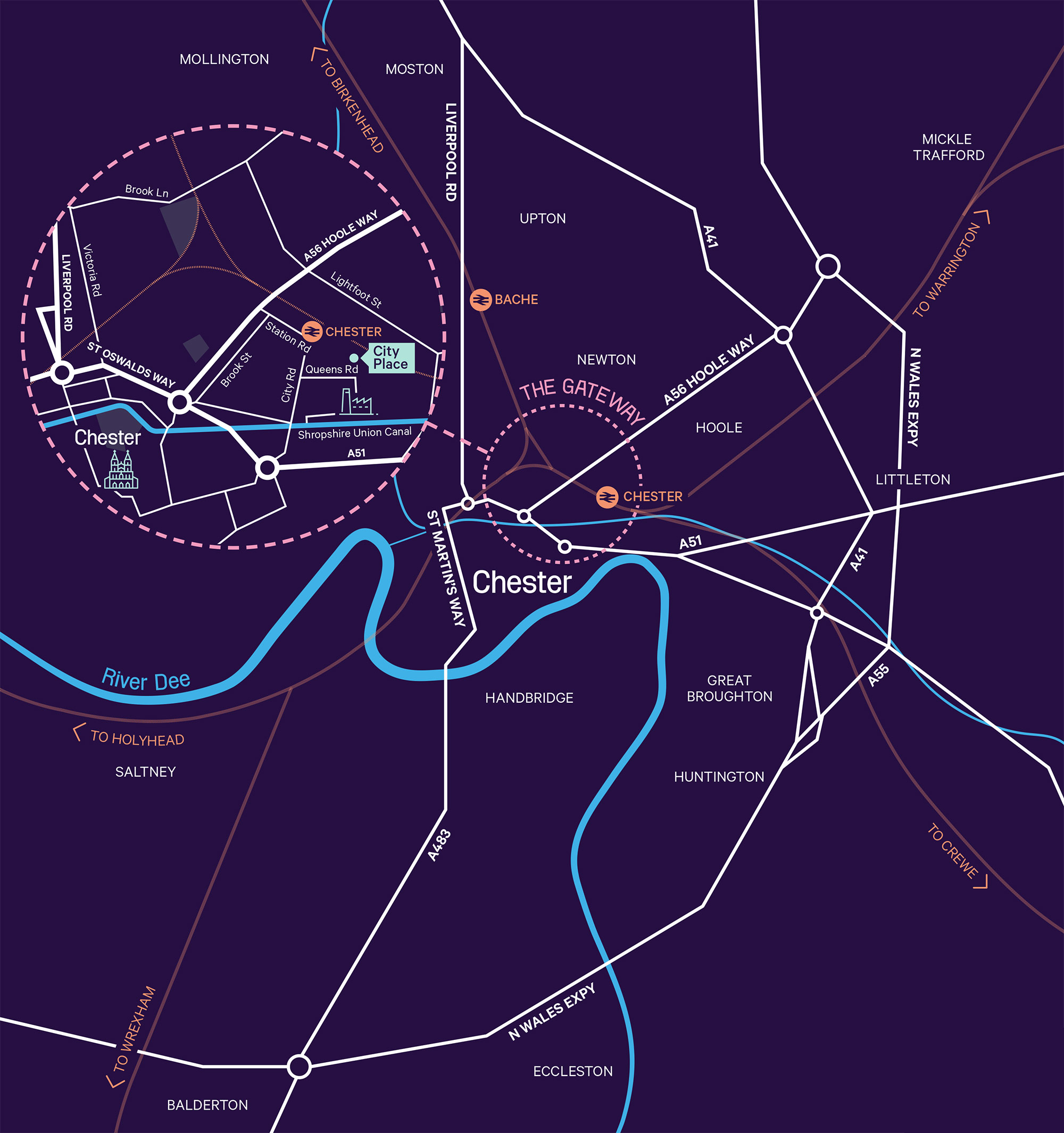 Graphic plan of Chester